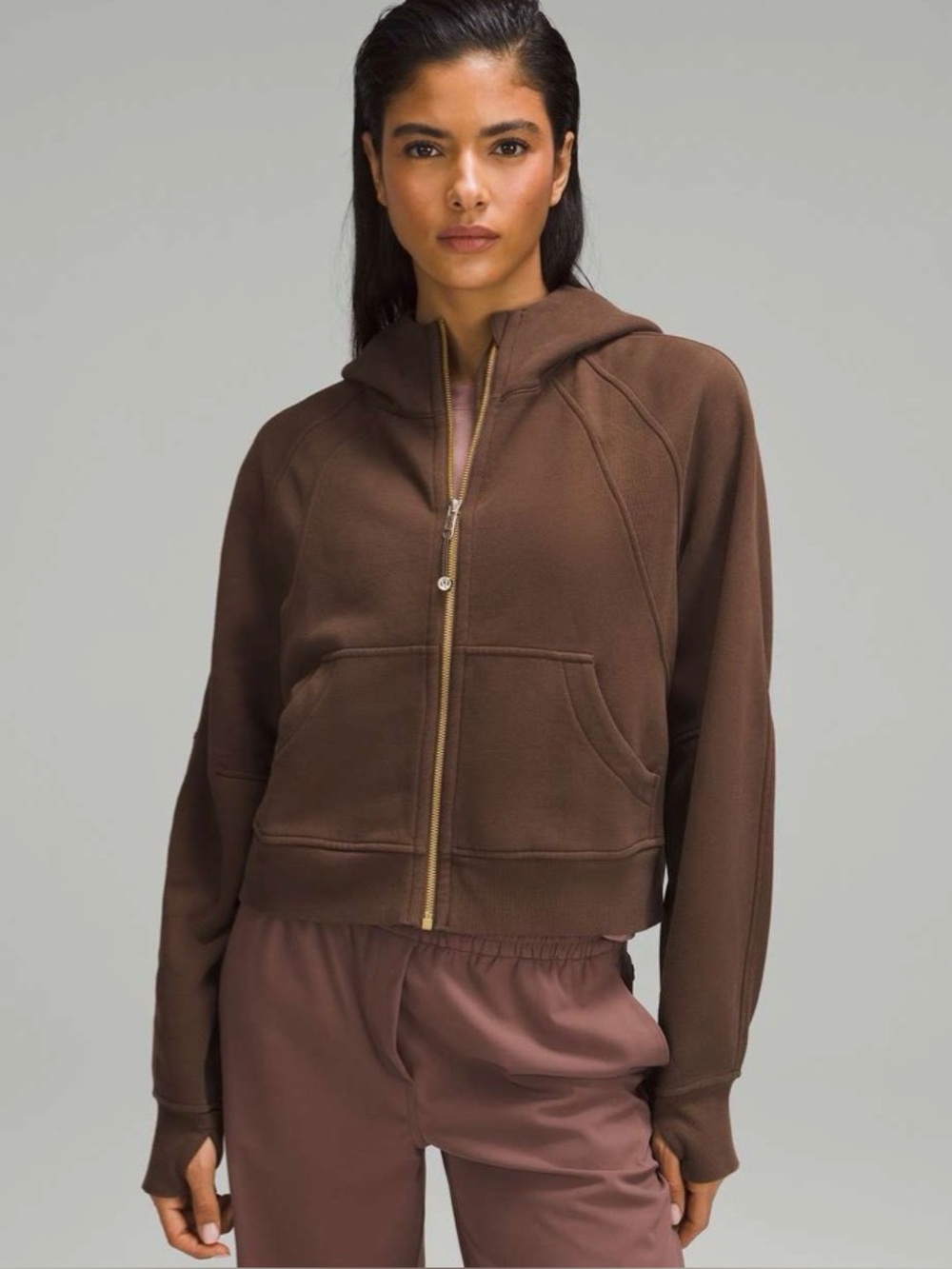 Lululemon Scuba Oversized Full Zip Hoodie Java